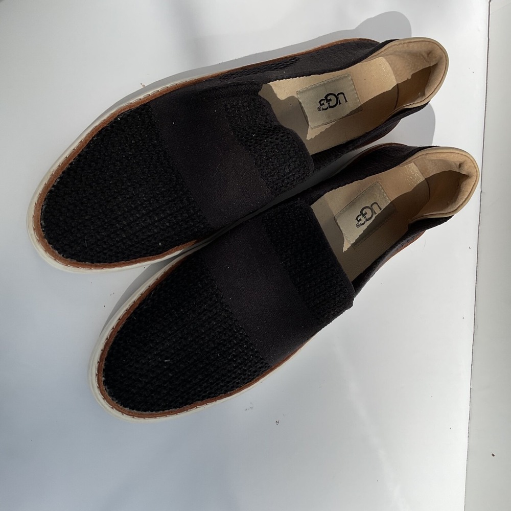 Ugg Sammy Black Knit Slip On Casual Comfort Sneakers Women's Size 8.5